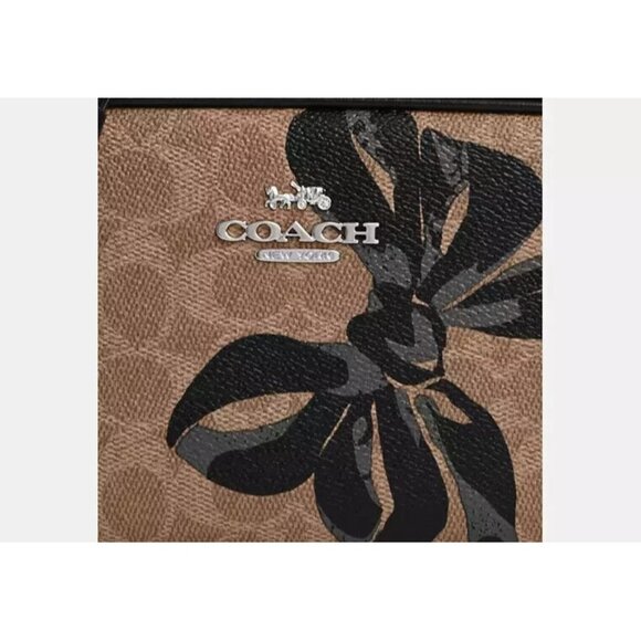 NWT COACH CY778 Mini Jamie Camera Bag in Signature Canvas & Leather w Bow Print - Picture 2 of 4